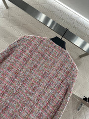 This slubby round-neck dress jacket
