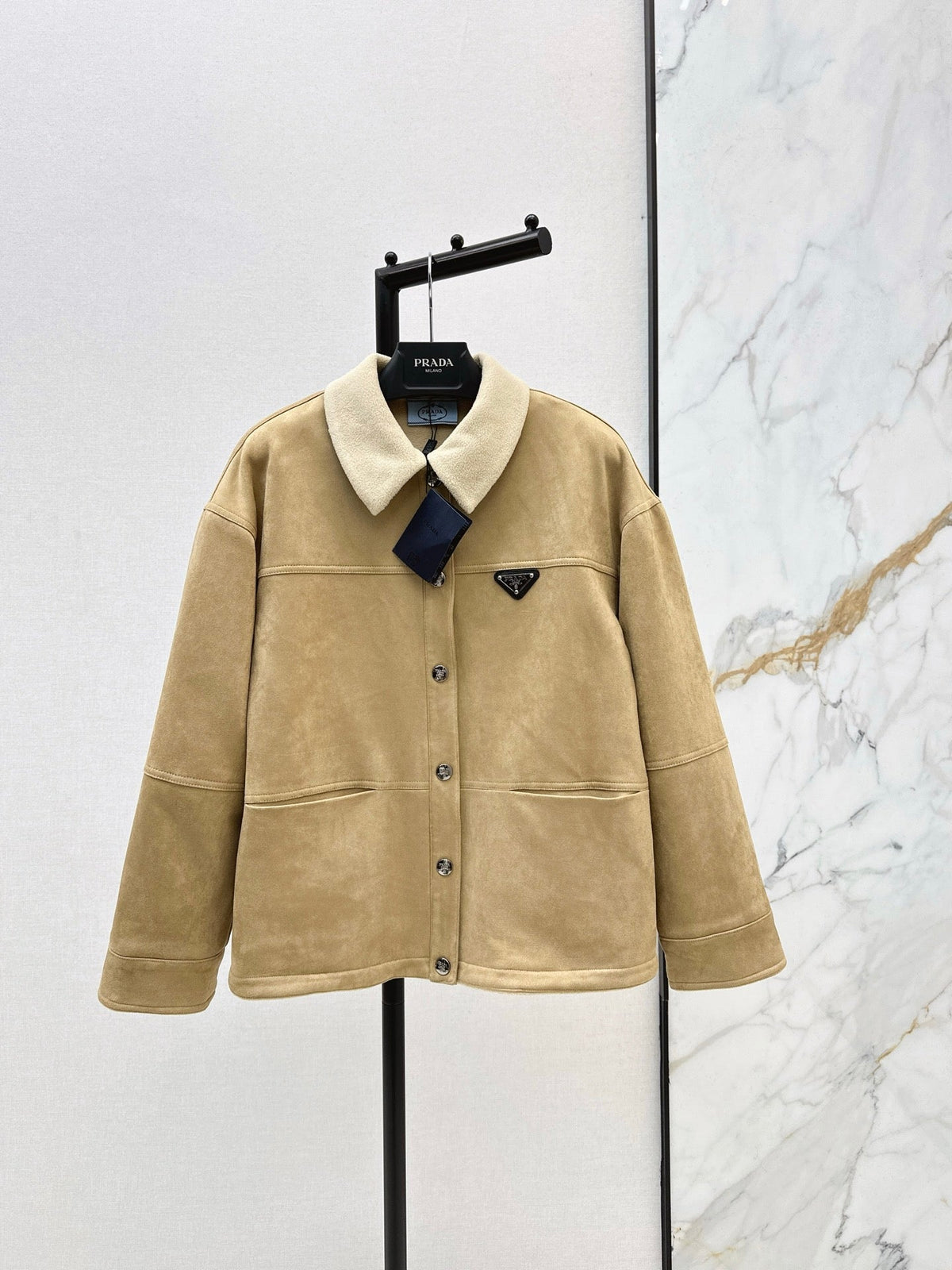 Eco-friendly suede coat