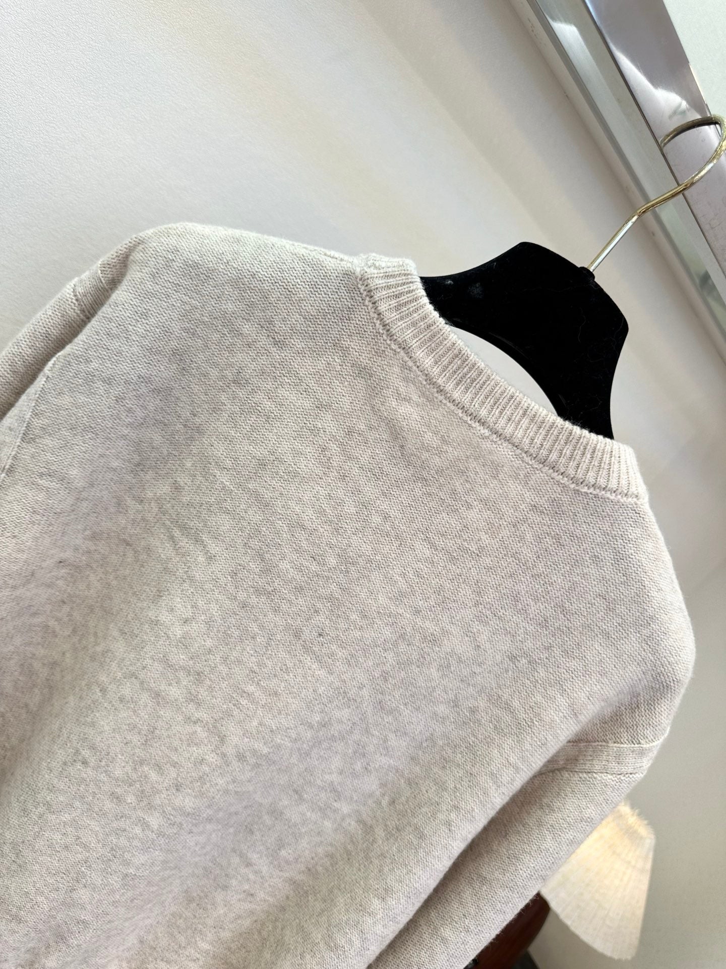 3D Embroidered Letter Knit Sweater