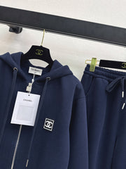 Badge-decorated casual set