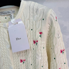 Cable-knit cardigan
