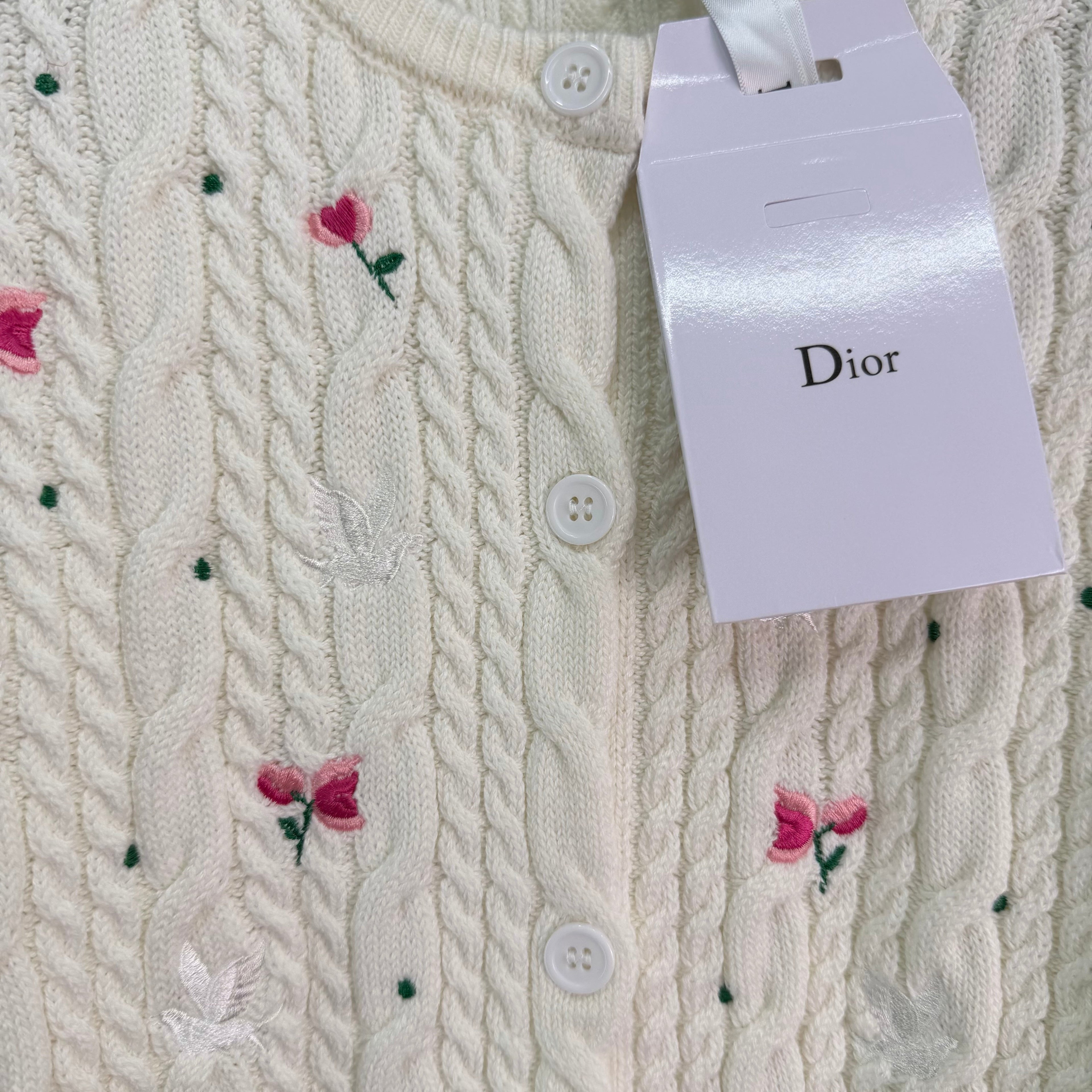 Cable-knit cardigan
