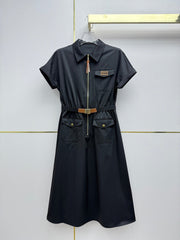 Workwear-style shirt dress