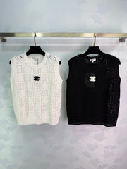 Openwork Knit Vest