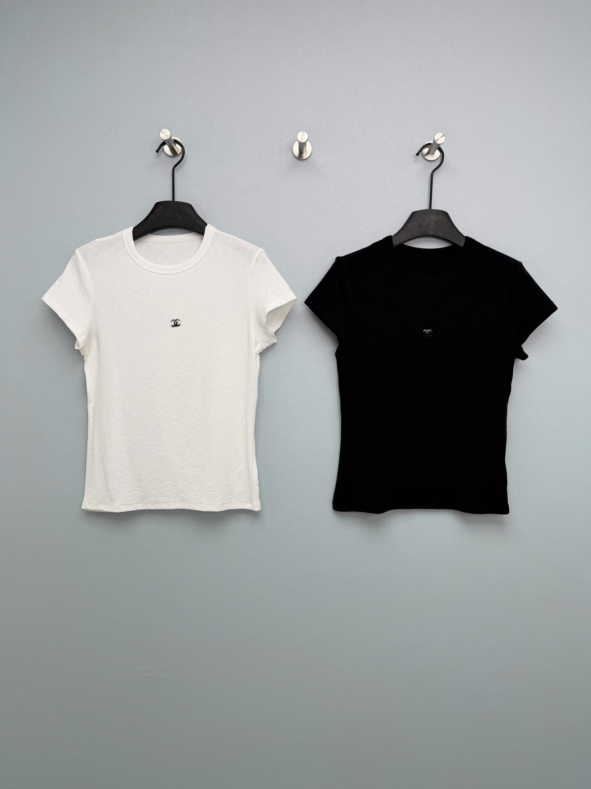 Jacquard Knit Short-Sleeve T-Shirt