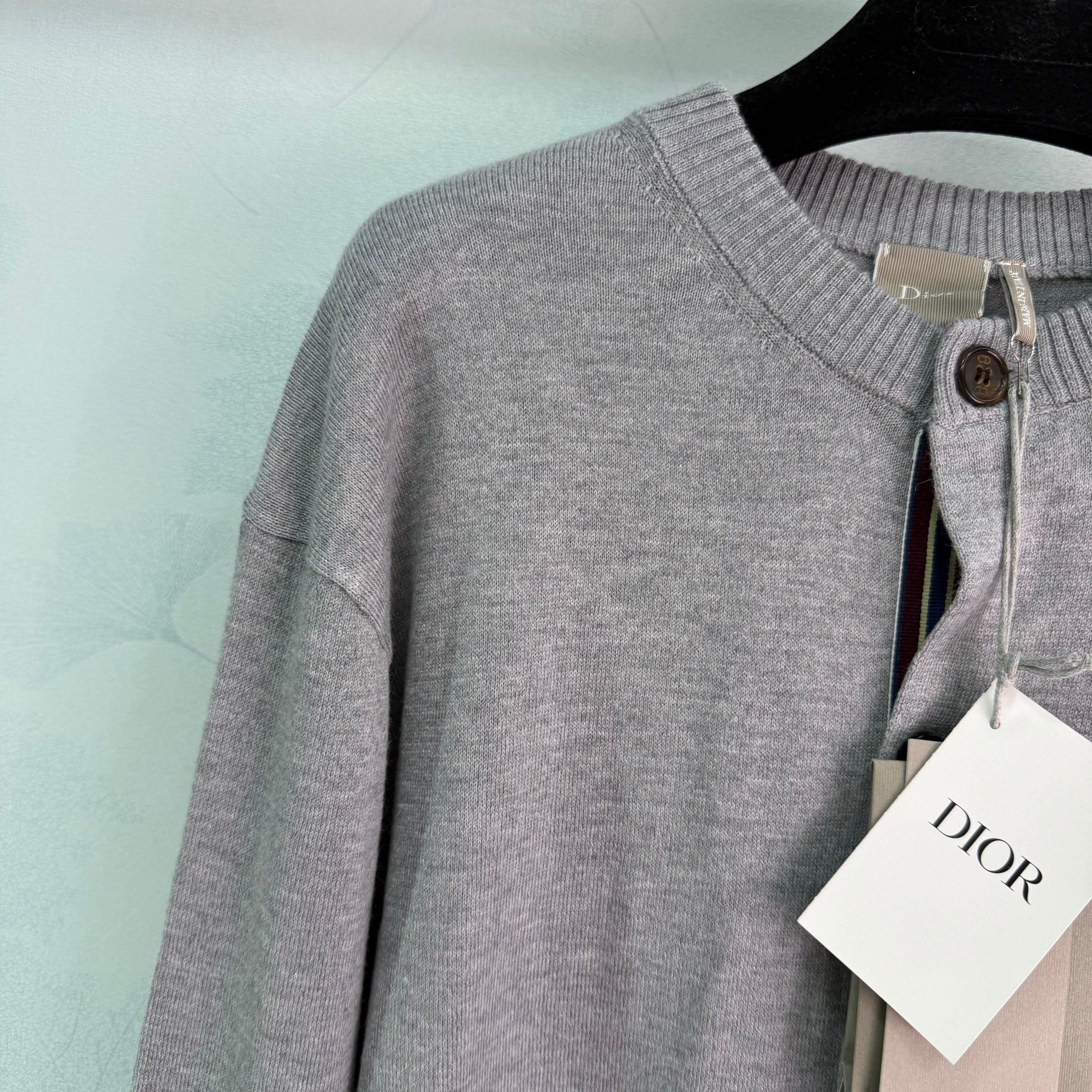Grey Knit Cardigan