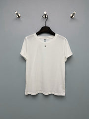 26 New Style: Short-Sleeve T-Shirt with Lace Cutout Back