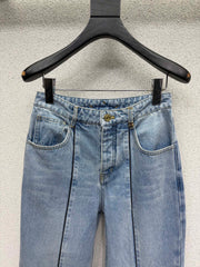 Straight-leg jeans