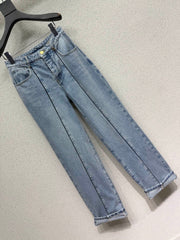 Straight-leg jeans
