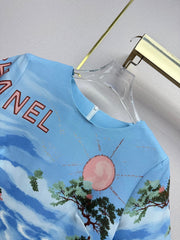 Chanel/Round-neck dress
