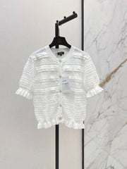 Chanel/Open-knit cardigan