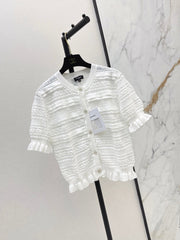 Chanel/Open-knit cardigan