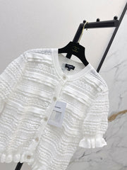 Chanel/Open-knit cardigan