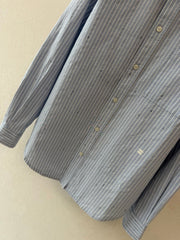 Chanel/Long vertical-striped shirt
