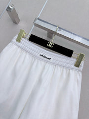 Chanel/Elastic-waist shorts