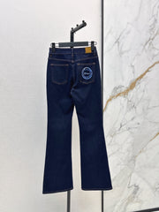 Slim-fit slight-flare jeans