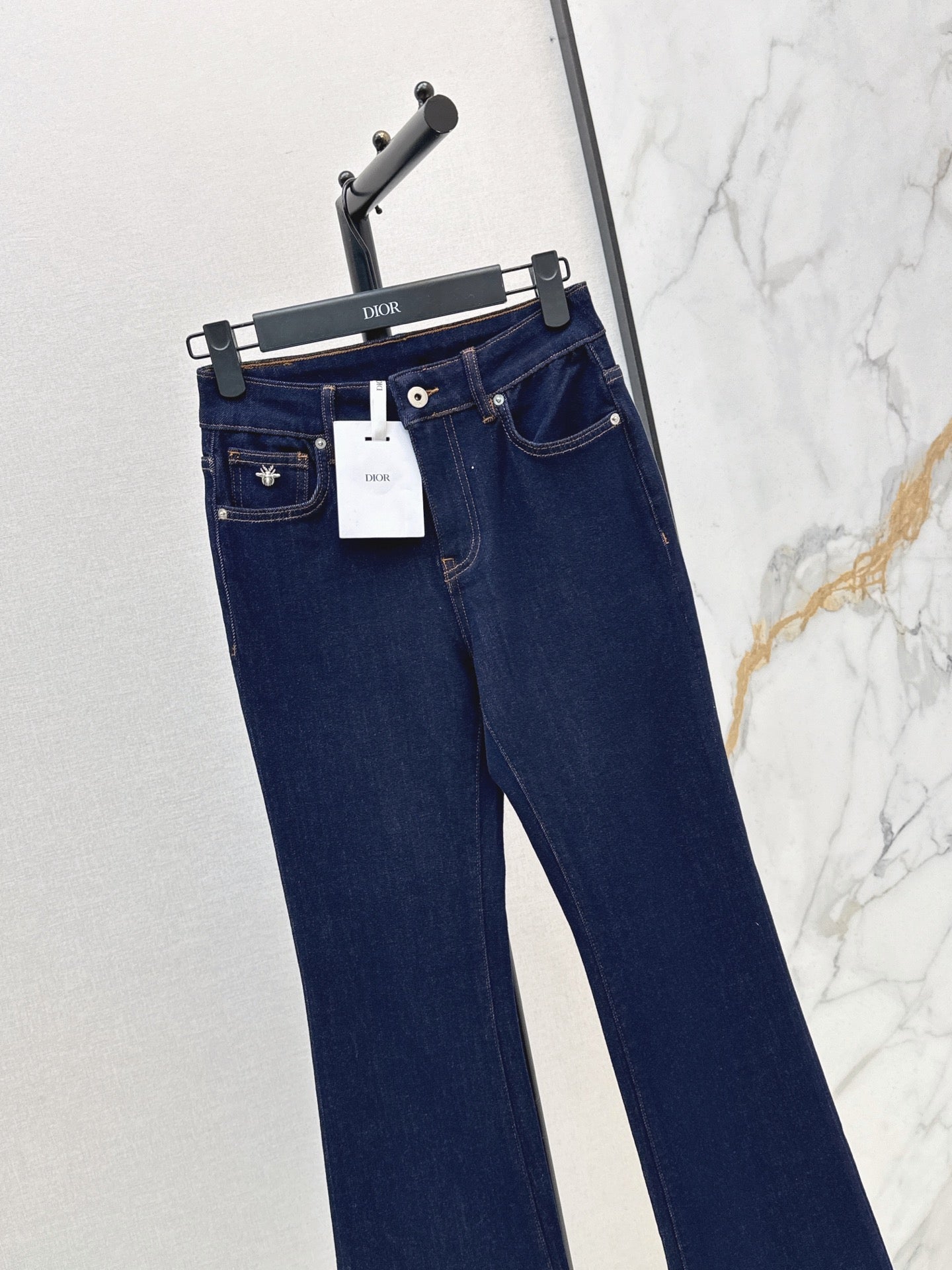 Slim-fit slight-flare jeans