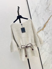 Substantial Batwing-Sleeve Sweater