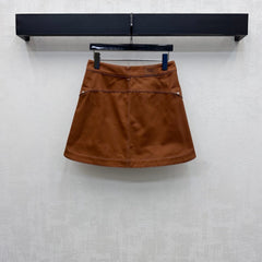 Hermès/26 New Denim Skirt