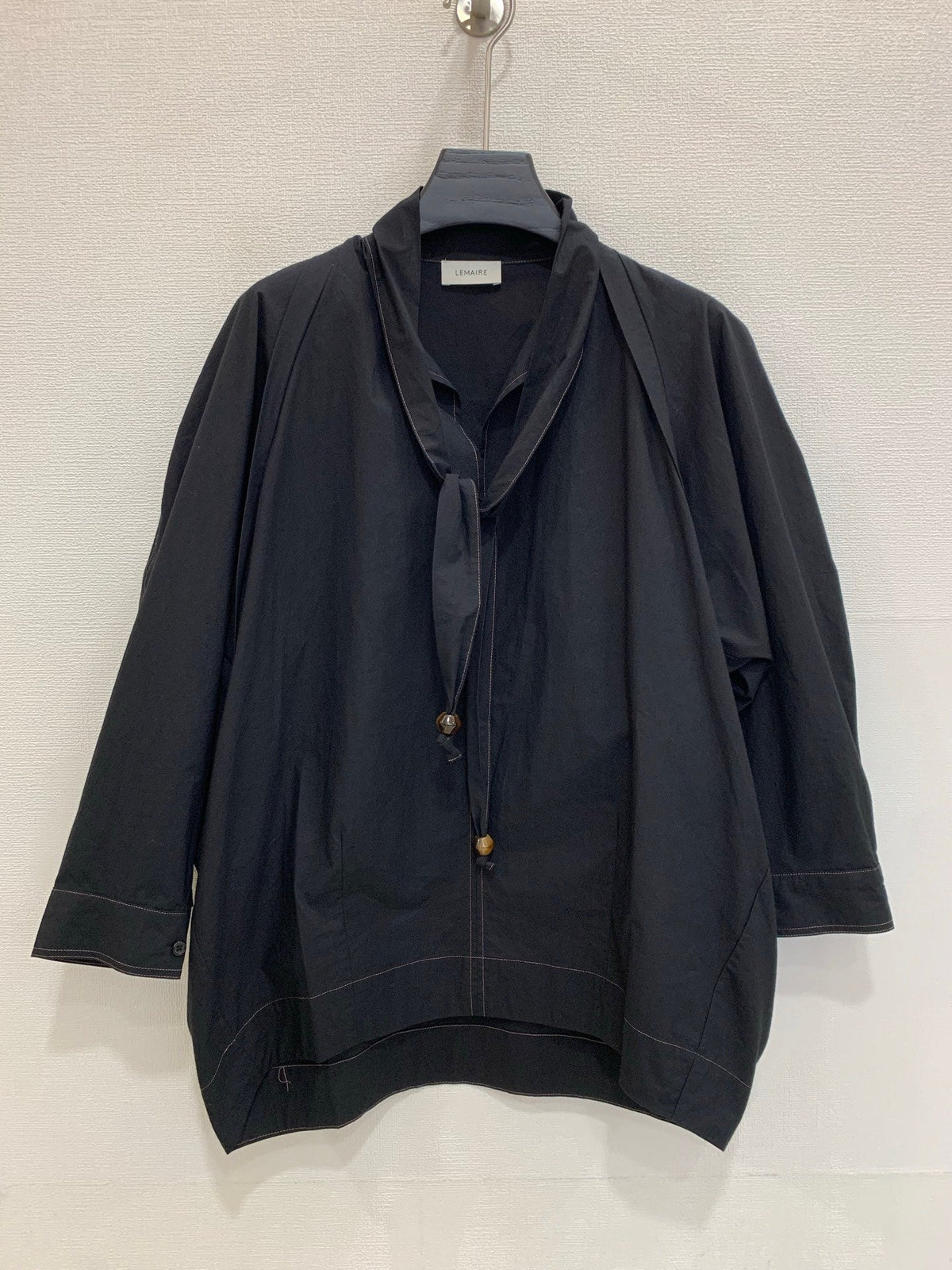 Lemaire/Loose-Fit Cotton Tie Shirt