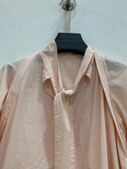 Lemaire/Loose-Fit Cotton Tie Shirt