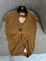 MiuMiu/26 Summer New Sleeveless Knit