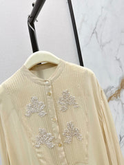 Brunello Cucinelli/26SS New Stand-Collar Shirt