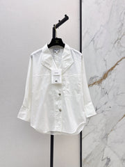 Long-Sleeve Collared Shirt