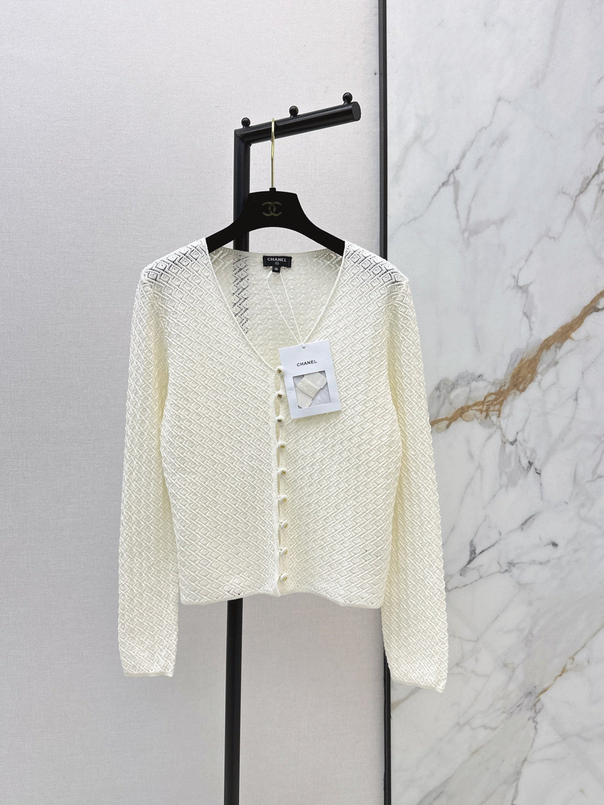 V-Neck Knit Cardigan