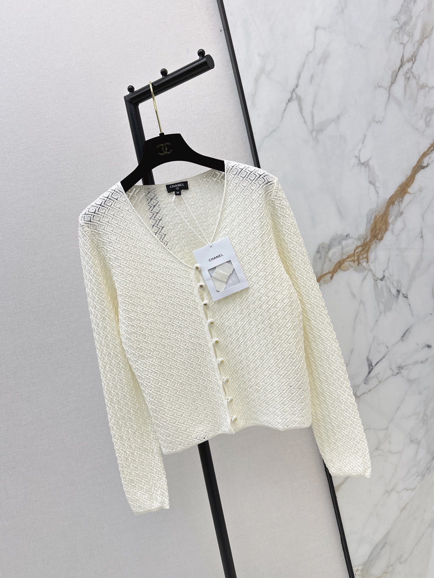 V-Neck Knit Cardigan
