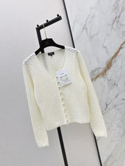 V-Neck Knit Cardigan