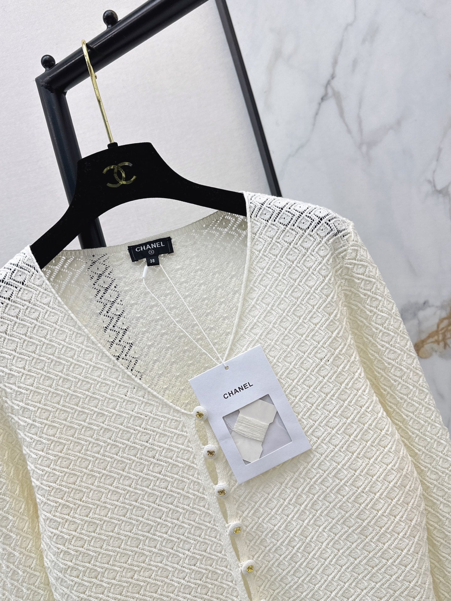 V-Neck Knit Cardigan