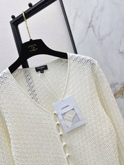 V-Neck Knit Cardigan