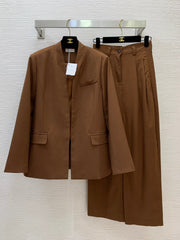 Brunello Cucinelli/26 Early Autumn Classic Qian-Style Elegant Commuter Two-Piece Set
