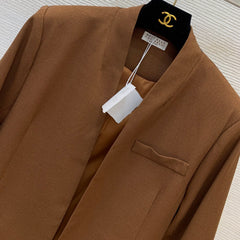 Brunello Cucinelli/26 Early Autumn Classic Qian-Style Elegant Commuter Two-Piece Set