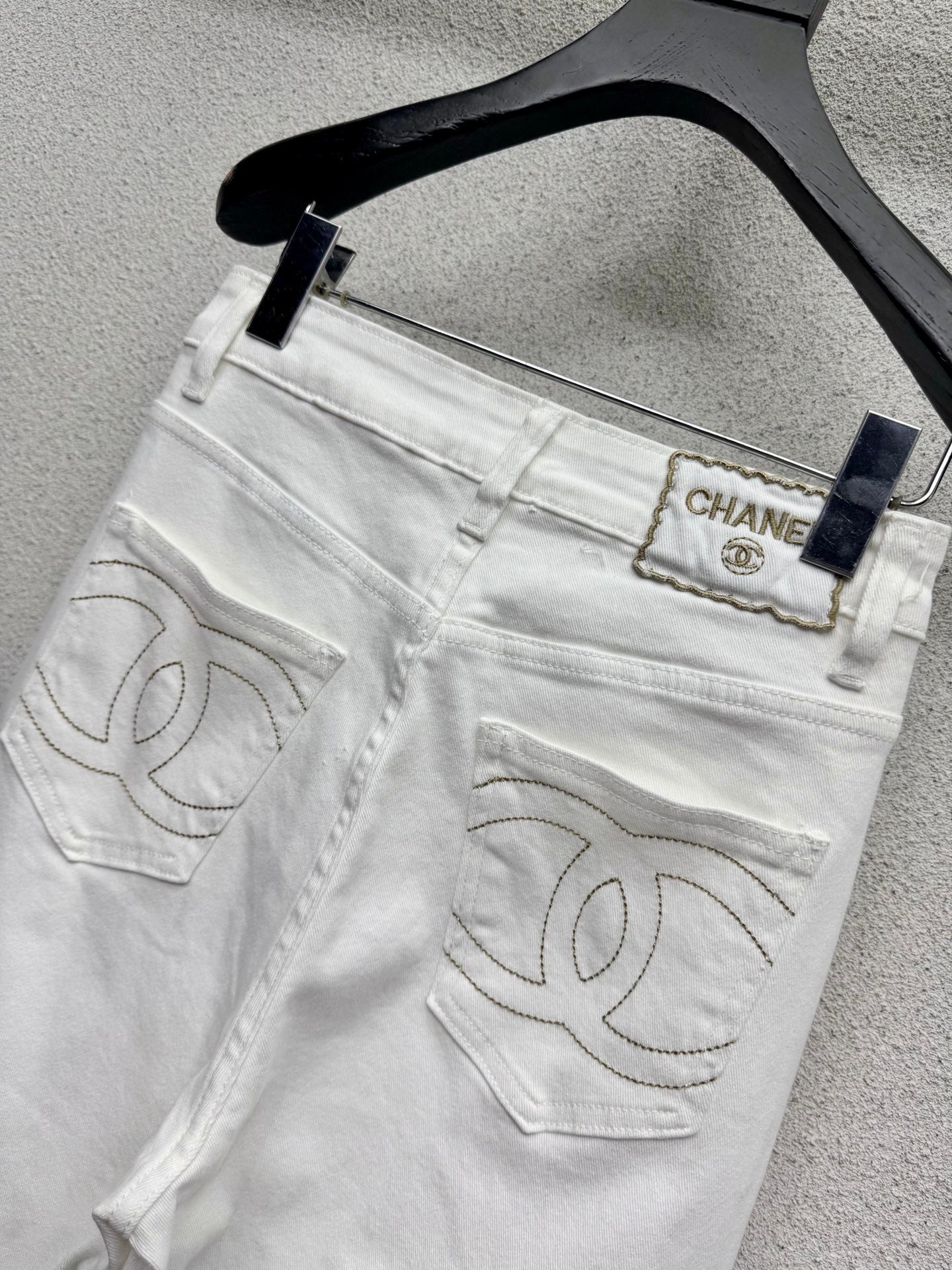 Straight-leg wide-fit jeans