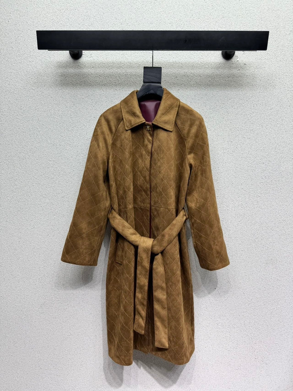 Chanel/26 New Camel Long Trench Coat