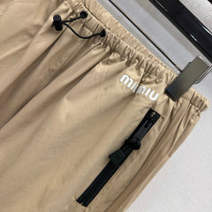 MiuMiu/26 New Embroidered Workwear Jogger Pants