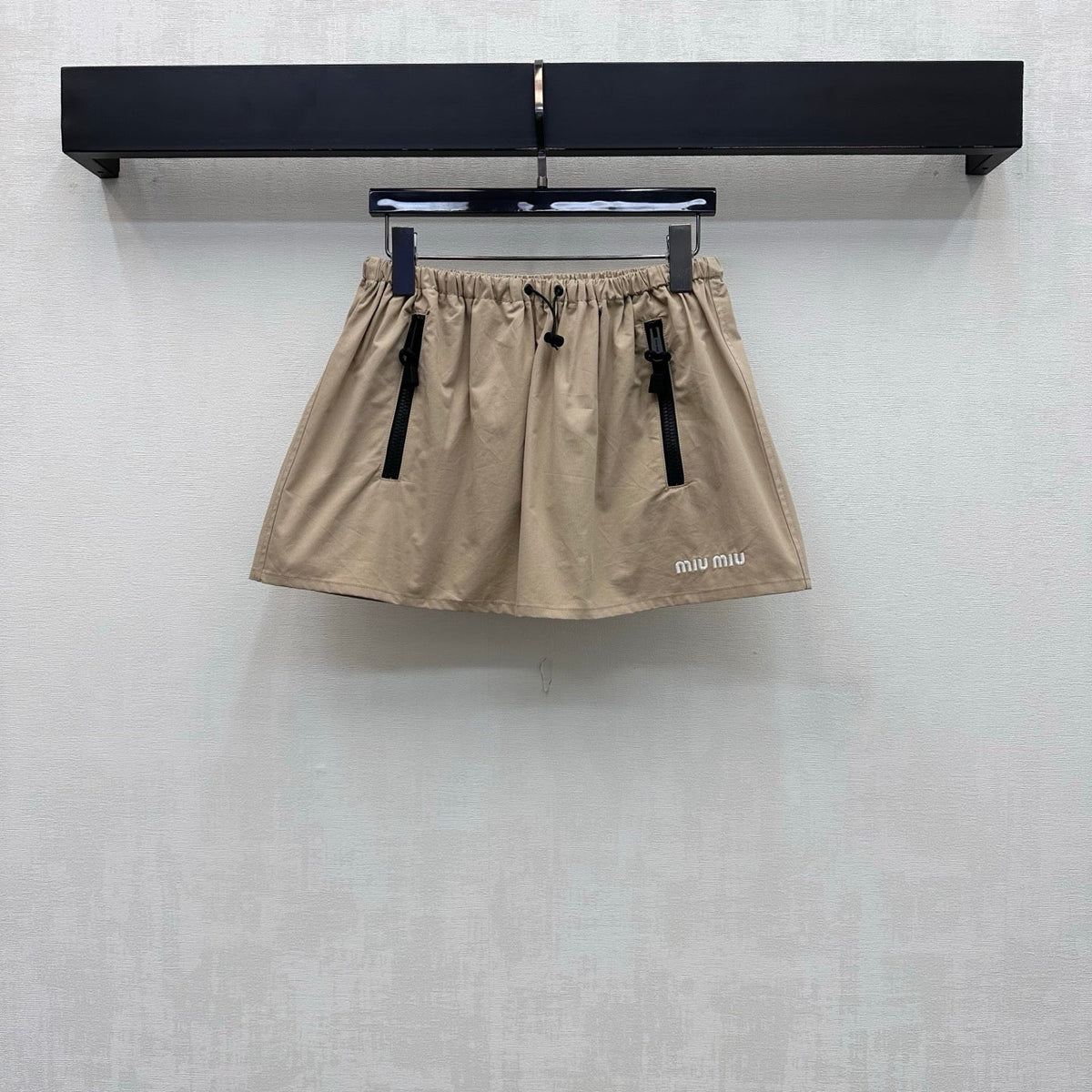 MiuMiu/26 New Embroidered Utility Mini Skirt
