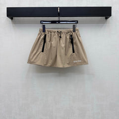 MiuMiu/26 New Embroidered Utility Mini Skirt