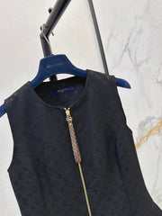Black Denim Vest