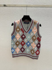Louis Vuitton / 26 New Double C Stripe Hooded Knit Vest