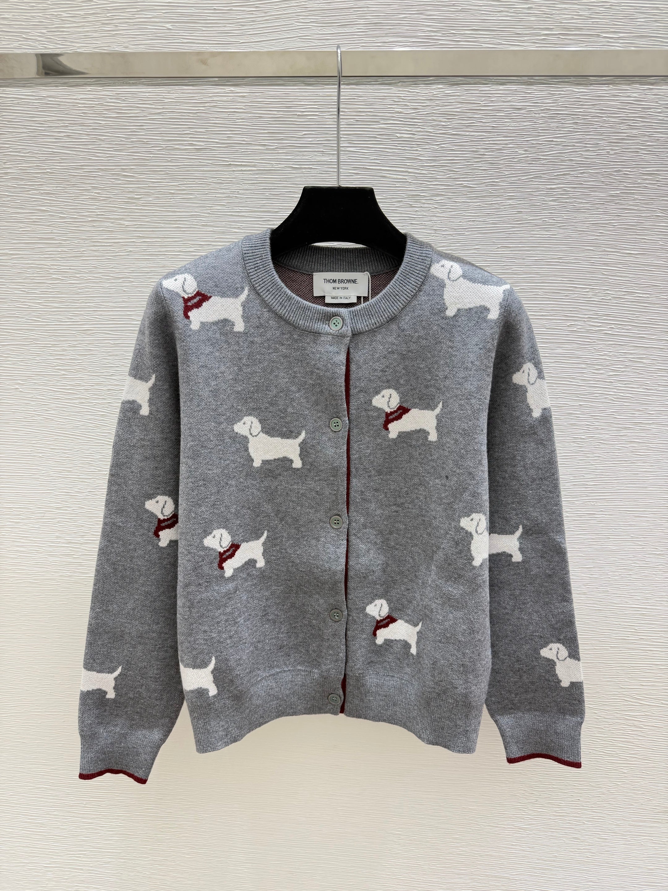 Thom Browne/26 New Puppy Knit Cardigan