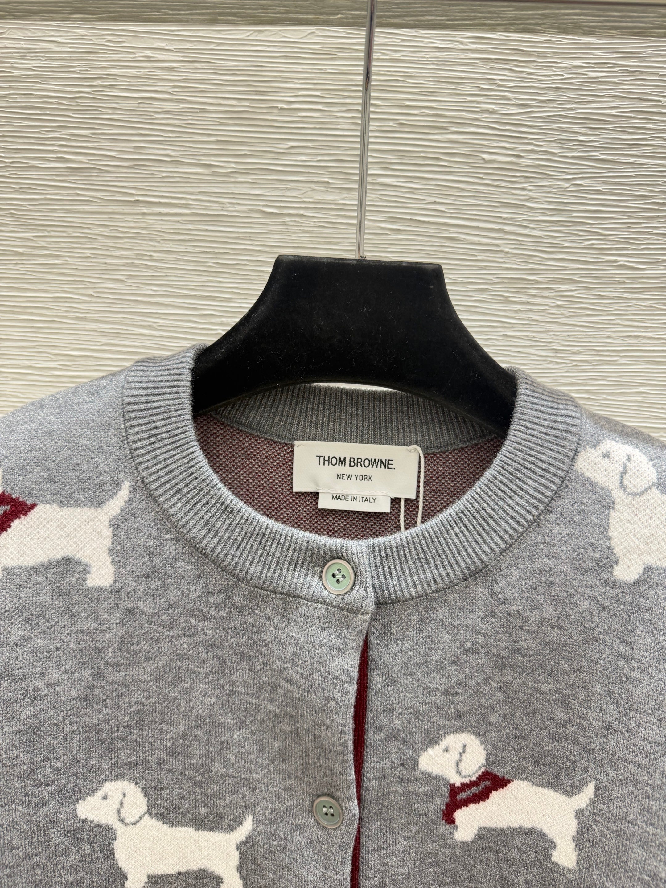 Thom Browne/26 New Puppy Knit Cardigan