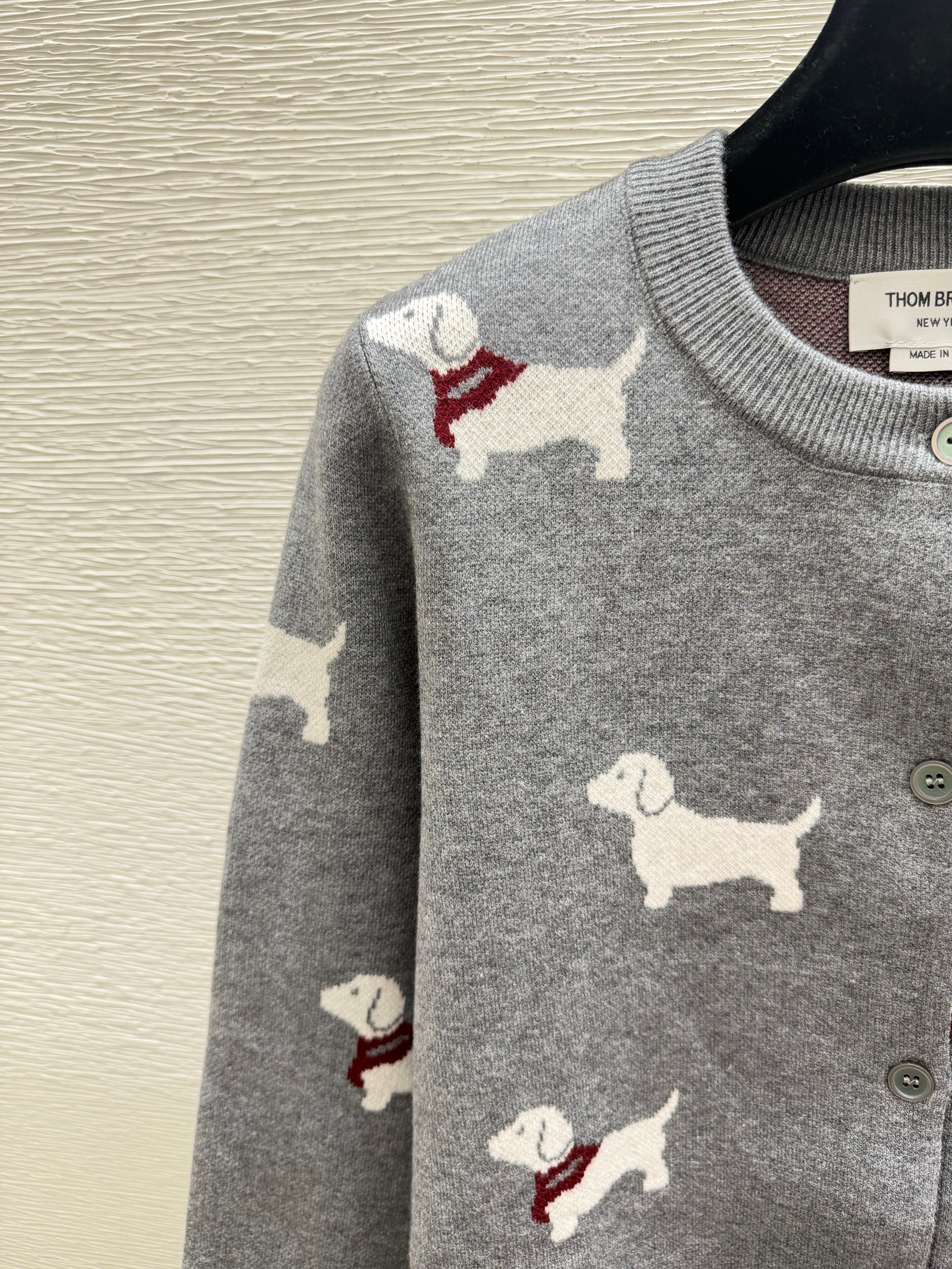 Thom Browne/26 New Puppy Knit Cardigan