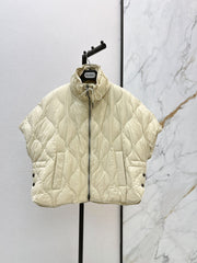 Max Mara/26 Fall and Winter Latest Cape-Style Stand Collar Down Jacket