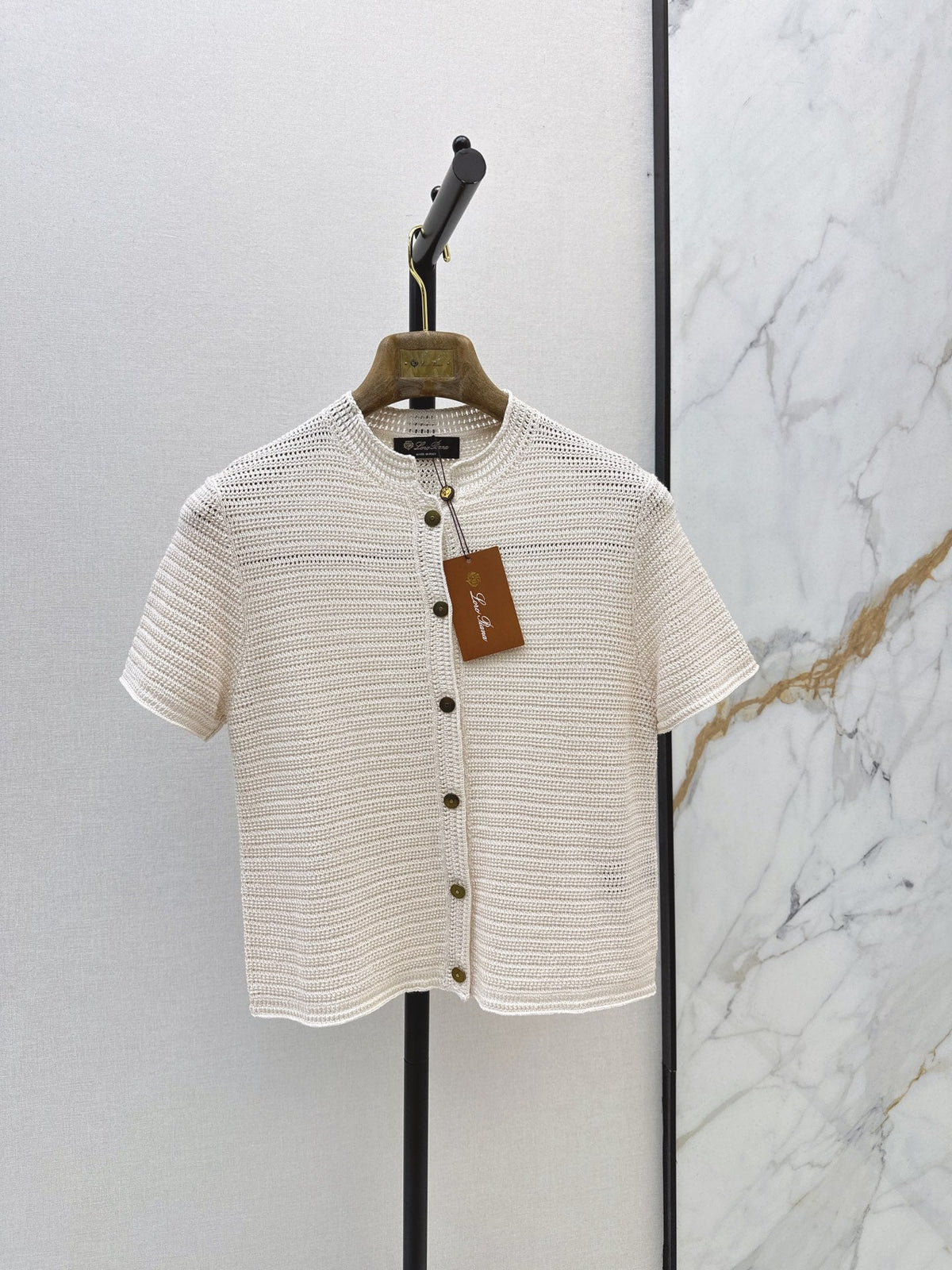 LORO PIANA/26 Early Autumn Latest Knit Short Sleeve Cardigan