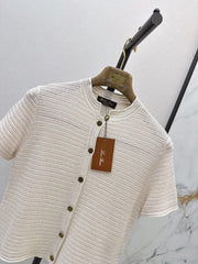 LORO PIANA/26 Early Autumn Latest Knit Short Sleeve Cardigan