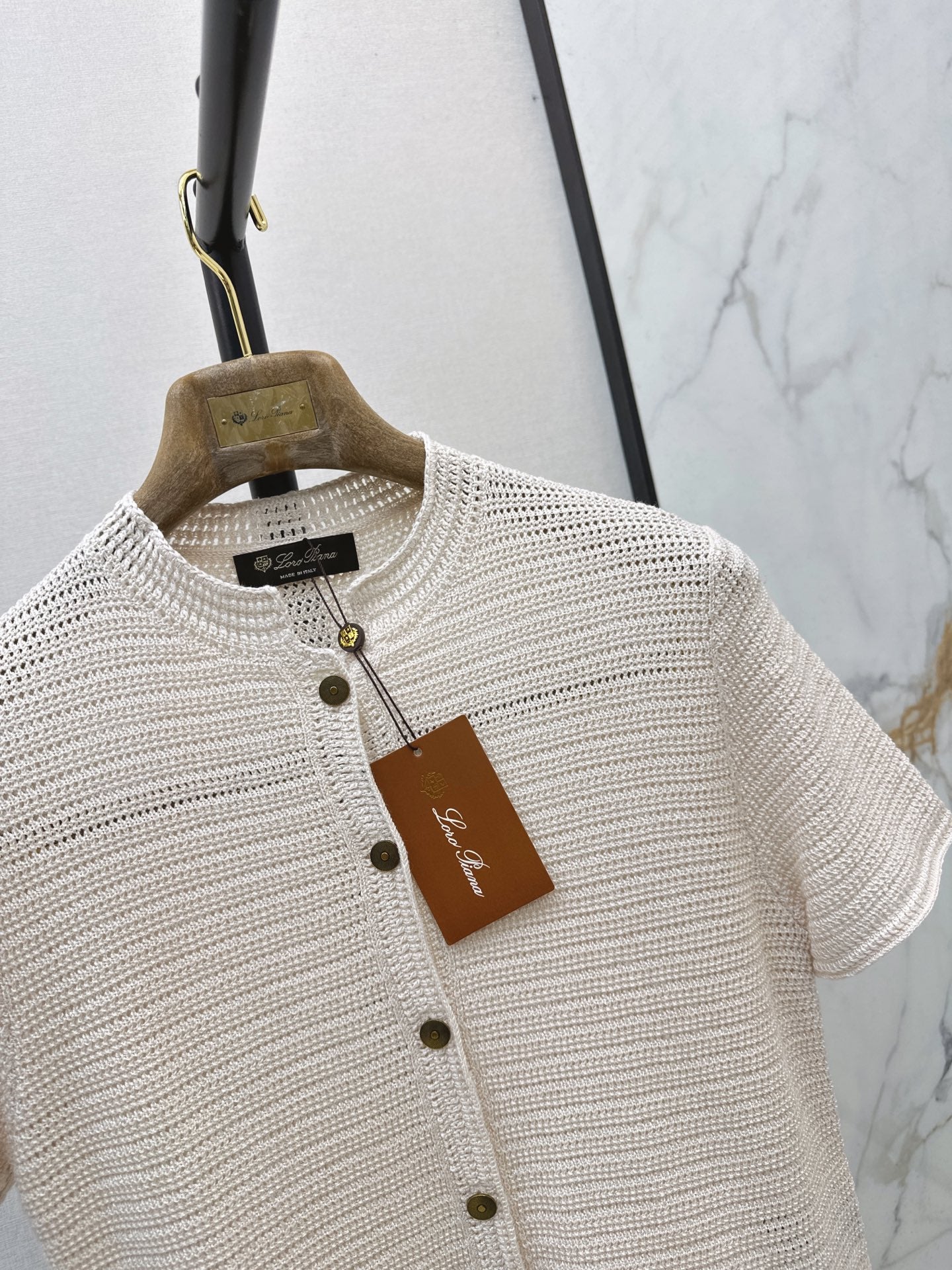 LORO PIANA/26 Early Autumn Latest Knit Short Sleeve Cardigan