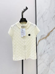 Chanel / 26 Early Autumn Latest Knit Short-Sleeve Cardigan